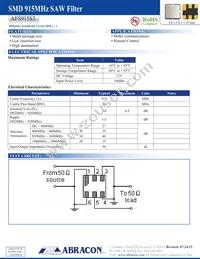 AFS915S3-T Datasheet Cover