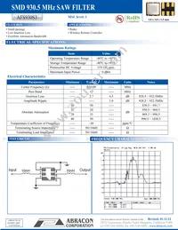 AFS930S3 Datasheet Cover