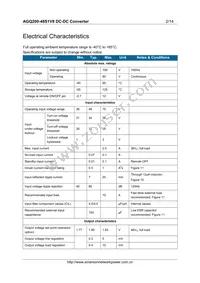 AGQ200-48S1V8PB-4L Datasheet Page 2