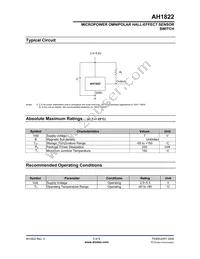 AH1822-FT4G-7-01 Datasheet Page 3