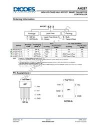 AH287-YG-13 Datasheet Page 2