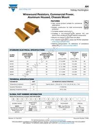 AH3006R800JE66 Datasheet Cover