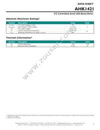 AHK1421ICA-T1J Datasheet Page 3