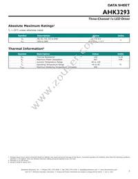 AHK3293AIDH-T1 Datasheet Page 3