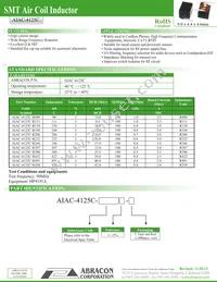 AIAC-4125C-R491J-T Datasheet Cover