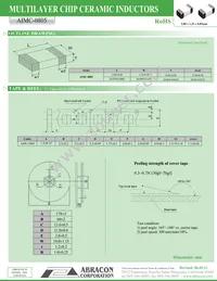 AIMC-0805-R18J-T Datasheet Page 2