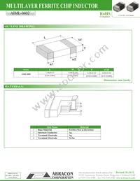 AIML-0402-2R7K-T Datasheet Page 2