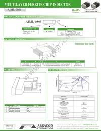 AIML-0805-330K-T Datasheet Page 2