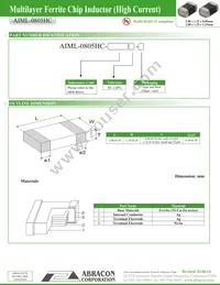 AIML-0805HC-220M-T Datasheet Page 2
