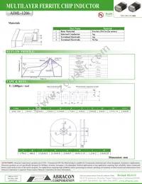 AIML-1206-1R8K-T Datasheet Page 3