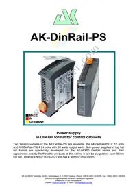 AK-DR-PS24 Datasheet Cover