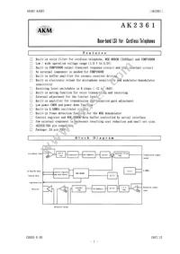 AK2361 Datasheet Cover