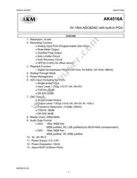 AK4516AVF Datasheet Cover