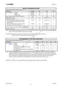 AK4611VQ Datasheet Page 9