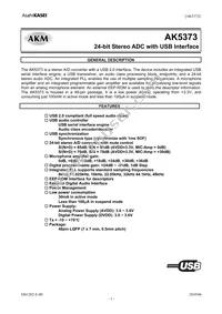 AK5373EQ Datasheet Cover