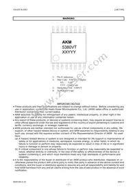 AK5380VT Datasheet Page 17