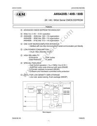 AK6480BH Datasheet Cover