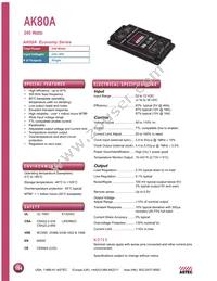 AK80A-048L-050F40 Datasheet Cover