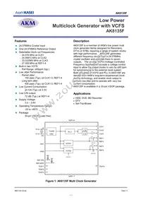 AK8135F Datasheet Cover