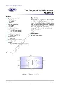 AK8146B Datasheet Cover