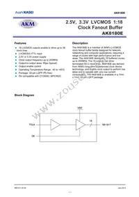 AK8180E Datasheet Cover