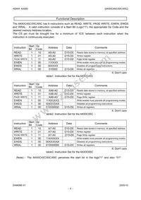 AK93C65CU Datasheet Page 4