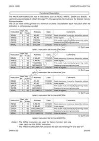 AK93C75AV Datasheet Page 4