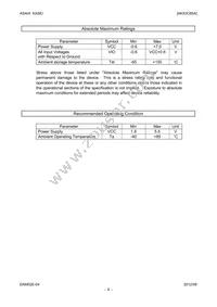 AK93C85AM Datasheet Page 6