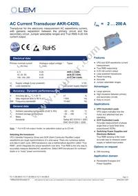 AKR200C420L Datasheet Cover