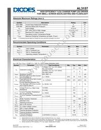 AL3157F-7 Datasheet Page 3