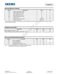 AL5802LP4-7 Datasheet Page 3