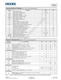 AL8812FDF-13 Datasheet Page 3