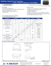 ALAN-2202 Datasheet Cover