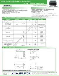 ALAN-508-T Datasheet Cover