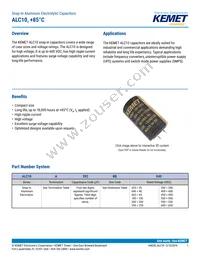 ALC10A102EL450 Datasheet Cover