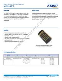 ALC70F361DF550 Datasheet Cover