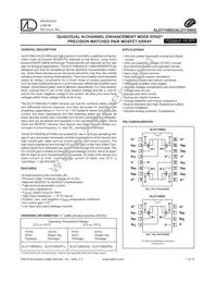 ALD110802SCL Datasheet Cover