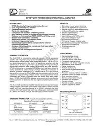 ALD1722ESAL Datasheet Cover