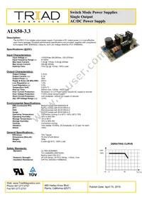 ALS50-3.3 Datasheet Cover