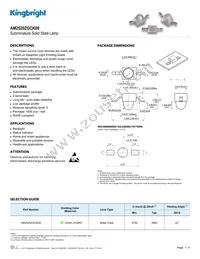 AM2520ZGCK09 Datasheet Cover