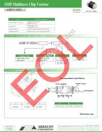 AMCV-0201-5R5-C800N-T Datasheet Page 2