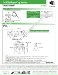 AMCV-0603LC-180-C100N-T Datasheet Page 3