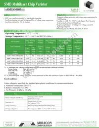 AMCV-0805-300-C500N-T Datasheet Cover
