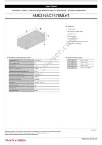 AMK316AC7476MLHT Datasheet Cover