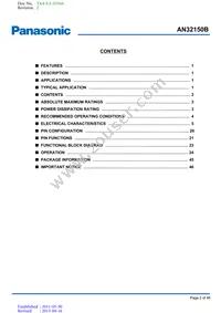 AN32150B-PR Datasheet Page 2