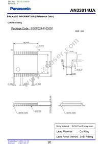 AN33014UA-VB Datasheet Page 20