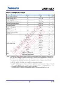 AN44065A-VF Datasheet Page 2