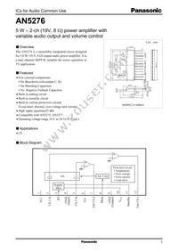 AN5276 Datasheet Cover