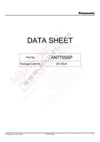 AN7705SP-E1 Datasheet Cover