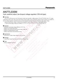 AN77L035M-E1 Datasheet Page 3